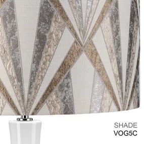 Elstead MILO-PN-TL-VOGSC - Asztali lámpa MILO 1xE27/60W/230V szürke/barna