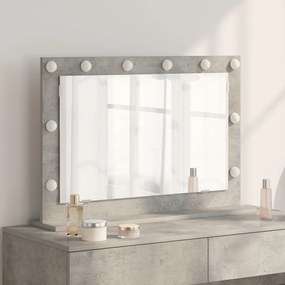 pipere tükör Beton szürke Üveg 80 x 55 x 18 cm Tükör