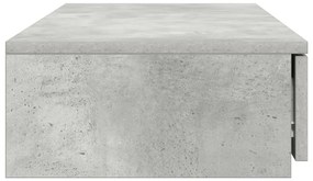 Ágy Fiókok Betonszürke 100x36,5x16,5 cm Műanyag Fa