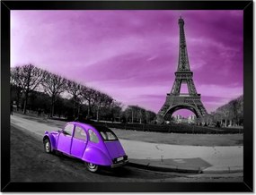 Poszter keretben 40x30 Lila Citroen