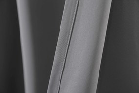 Világosszürke OXFORD függöny 140x270 cm Felfüggesztés: Hullámos sínszalag