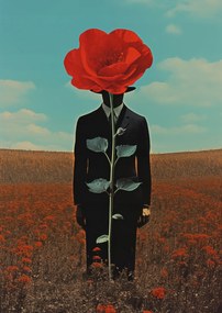 Poszter 29,7x42cm Megfigyelő a pipacs mögül