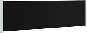 vidaXL fekete behúzható oldalsó terasznapellenző 180 x 600 cm