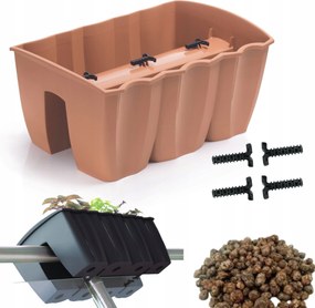 DCRO400 korláttartó doboz, erkély kaspó keret 1l