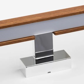 Brilagi-LED Fürdőszobai tükörmegvilágítás WOODY MIRROR LED/12W/230V IP44 tölgy/króm