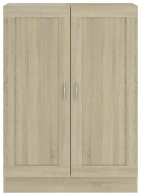sonoma tölgy színű szerelt fa könyvszekrény 82,5 x 30,5 x 115cm