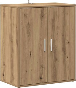vidaXL kézműves tölgy színű szerelt fa cipősszekrény 60 x 35 x 70 cm