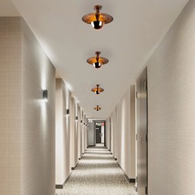 Rézszínű függőlámpa fém búrával ø 38 cm Kurt – Opviq lights