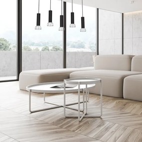 Csillár zsinóron DANTE 5xGU10/25W/230V fekete/fényes króm