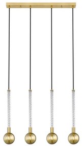 Zuma Line P0583-04A-2GHF - Csillár zsinóron MIDA 4xG9/6W/230V réz