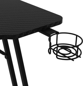 NERO karbon gamer asztal 120 × 60 cm