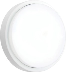 ENDON 78622 ROND Modern Kültéri Fali Lámpa Matt Fehér, Opál LED IP44