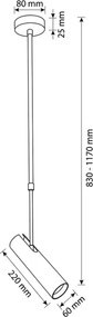 BRILAGI - Rudas csillár SELE 1xGU10/30W/230V bézs