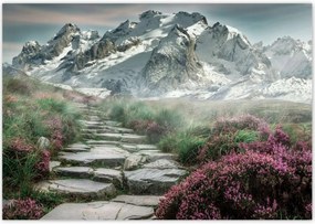 Poszterek 100x70 Hegyi kilátás Tájkép Köd