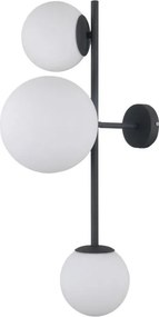 Italux modern fali lámpa vailante fehér fekete itxwl-31221-3a-sbl