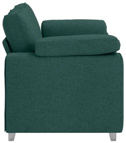 vidaXL Kanapé Sötétzöld 160 x 77 x 82 cm szövet