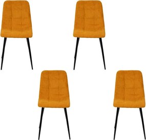 Avenberg ARDEN Étkezőszék szett - 4db, sárga