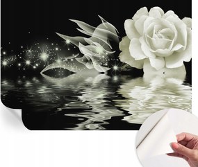 Öntapadós tapéta Divatos 3D fali ragasztóval Fényes rózsa 152x104 cm