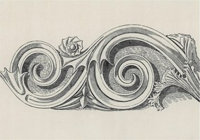 Divatos 3D Fali Tapéta Növényi Dísz 208x146 Ragasztóval