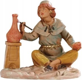 A Fontanini festő figura kancsót fest 12cm magas figurákhoz