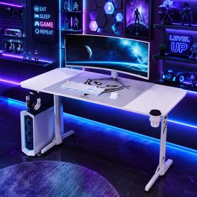 Gamer asztal 160 cm fehér: Diablo X-Mate 1600