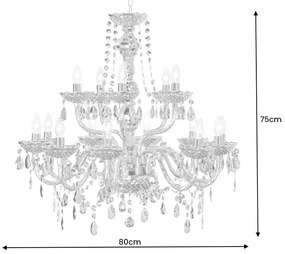 Design csillár Sabella 75 cm arany