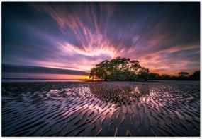 Fotótapéták 152x104 Gyönyörű lila tájkép