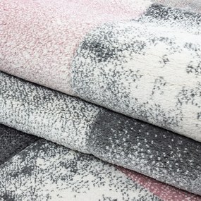 Rózsaszín-szürke futószőnyeg 80x300 cm Hawaii – Ayyildiz Carpets