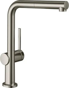 Hansgrohe Talis mosogató csaptelep kihúzható zuhanyzóval rozsdamentes acél megjelenés 72845800