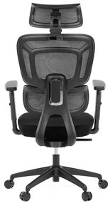 Kancelářská židle, synchronní mechanismus, černá síťovina, KA-Y358 BK
