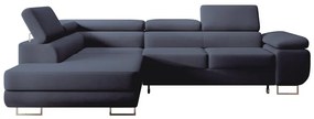 Sarokkanapé Stiletto (B) (kék + ezüst). 1099712