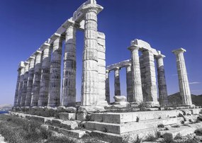 Poszter 42x29,7cm Poszeidón templomának régi oszlopai, Assaf Frank