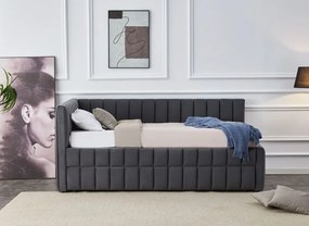 Derby kihúzható ágy szürke 90x200cm