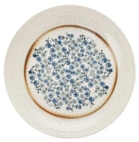 24 darabos étkészlet kék/bézs/porcelán