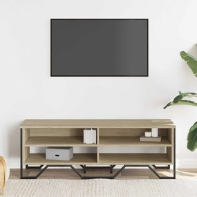 sonoma tölgy színű szerelt fa TV-szekrény 122 x 34 x 41 cm