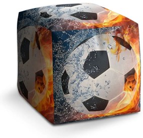 Cube zsámoly futball-labda, narancs / fekete