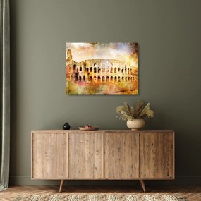 Kép - Digitális festészet, Colosseum, Róma, Olaszország (üvegen) (70x50 cm)
