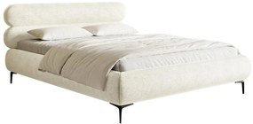 Franciaágy 180 cm Rirri 180B (ágyráccsal) (krém + fekete). 1099831