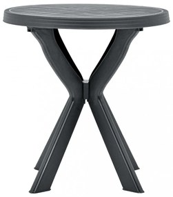 antracitszürke műanyag bisztróasztal Ø70 cm