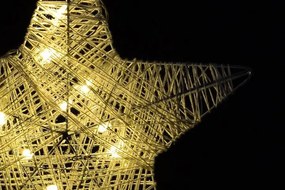 NEXOS Karácsonyi csillag 25 cm 10 LED meleg fehér