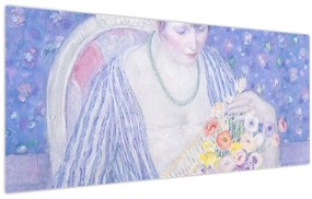 Kép - Frederick Carl Frieseke,  The Basket of Flowers, reprodukciók (120x50 cm)