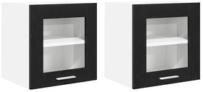 Függő szekrény Riga 2 pcs Fekete tölgy 40 x 31 x 40 cm Faanyag