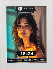 Képkeret 18x24 fehér üveg modern klasszikus Ertom Vienna
