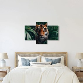 Kép - Egy tigris portréja a dzsungelben (90x60 cm)
