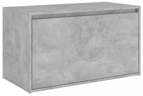 betonszürke szerelt fa előszobapad 80 x 40 x 45 cm