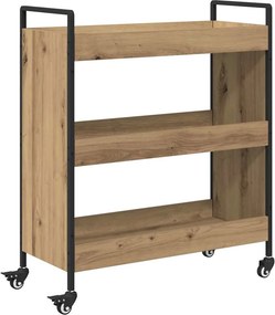 vidaXL Konyhai kocsi Artisan tölgy 70 x 30 x 82 cm Faanyag