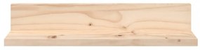 2 db tömör fenyőfa falipolc 50 x 11 x 9 cm