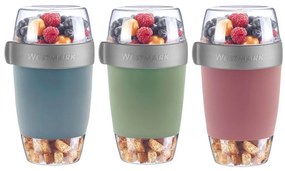 Westmark Háromrészes ételtartó edény, 1150 ml, mentazöld