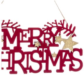 Fa karácsonyi függődísz 22 cm Merry Christmas – Casa Selección