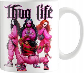 Nyomott Mintás Bögre Halloween Thug Life Őszi Ajándék